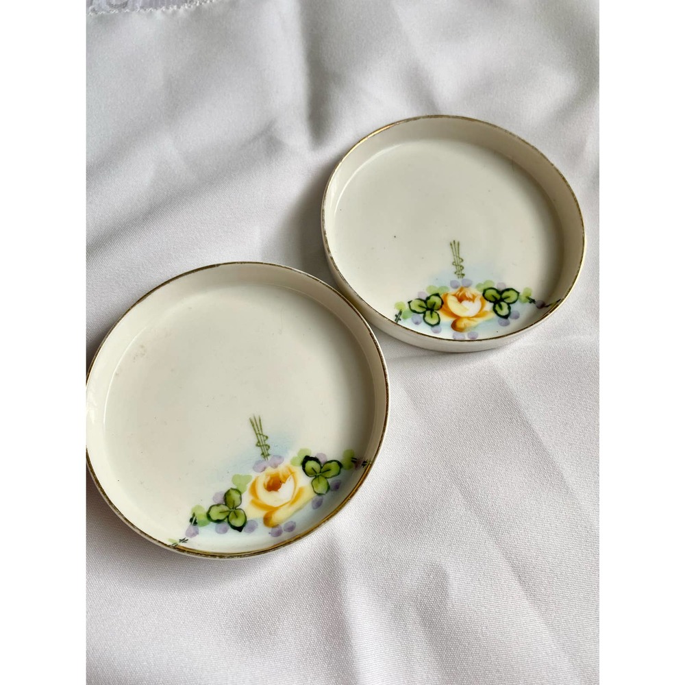 Hand painted Nippon Japanese dishes set of 2